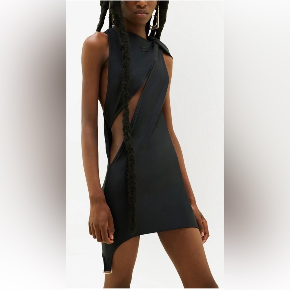 Courreges Black Sleeveless Dress